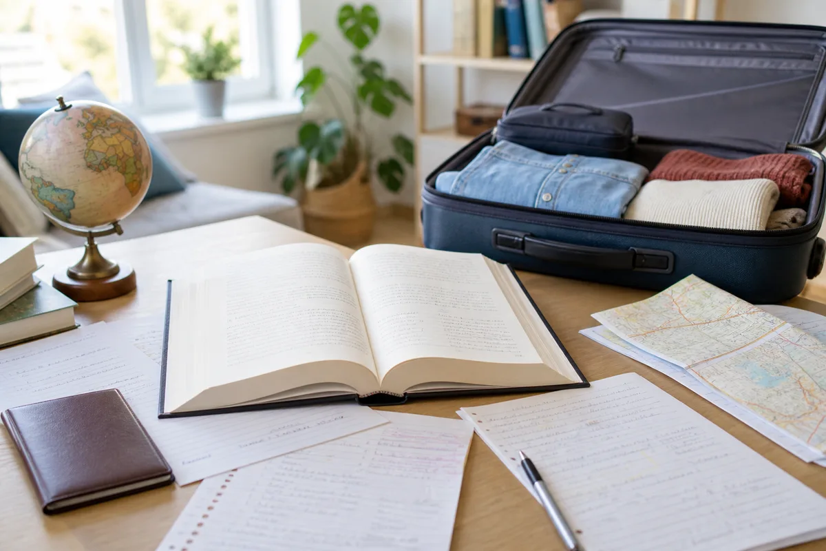Livre de droit civil ouvert sur un bureau avec des notes d&rsquo;étudiant